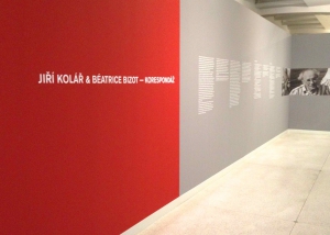 2012 exhibition Korespondaz National Gallery Prague. Entrance to the exhibition