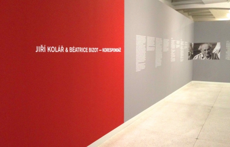 2012 exhibition Korespondaz National Gallery Prague. Entrance to the exhibition